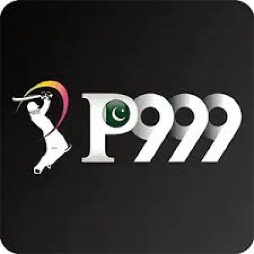 P999 Game APK logo with a cricket batter and Pakistan flag wordmark